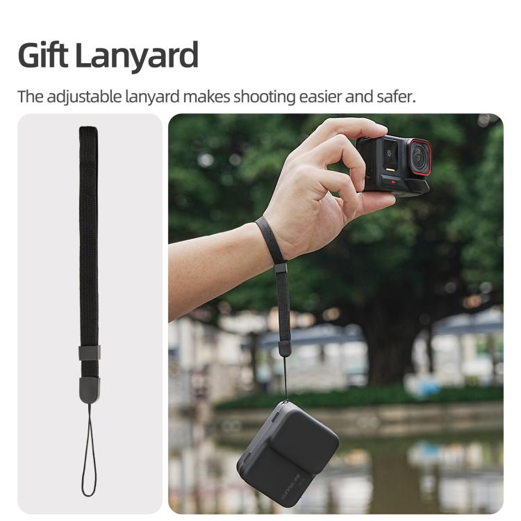Funda protectora portátil Sunnylife para Insta360 Ace / Ace Pro 2 / 1. Caja de almacenamiento a prueba de golpes y polvo con cordón., For Insta360 Ace / Ace Pro 2 / 1