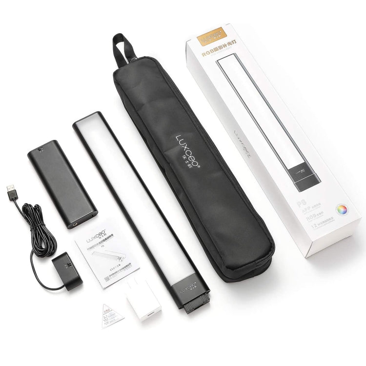 LUXCeO P6 RGB Foto colorida LED Stick Video Light Control de aplicación portátil Luz de relleno LED a todo color, P6