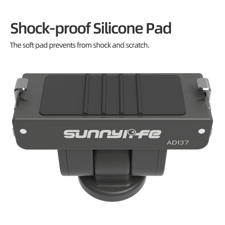 Adaptador de liberación rápida magnético Sunnylife para Insta360 GO Ultra, interfaz de 1/4, adaptador de palo selfie con inclinación ajustable de 180°., AD137 For Insta360 GO Ultra