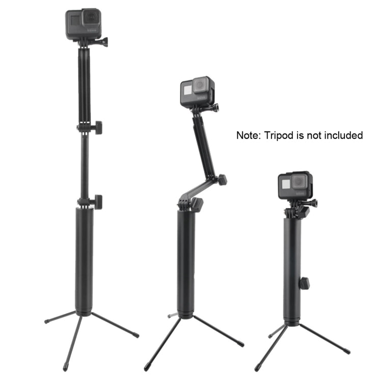 Monopié de 3 vías + palo selfie con soporte mágico para GoPro Hero11 Black / HERO10 Black / HERO9 Black /HERO8 / HERO7 /6/5/5 Session /4 Session /4/3+ /3/2/1, Insta360 ONE R, DJIOsmo Action y otras cámaras de acción, longitud: 24,5-63 cm               ...