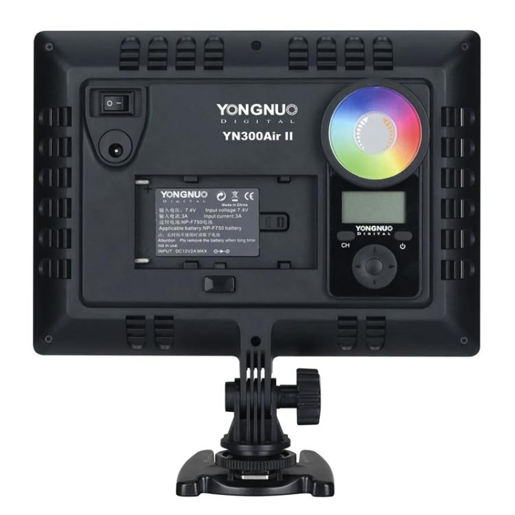Panel de luz LED YONGNUO YN300Air II para vlogs, RGB, gama completa, bicolor 3200K-5600K., YN300Air II