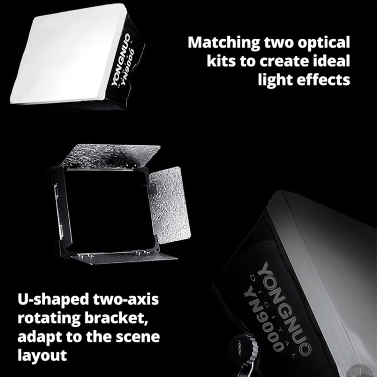 Iluminación LED regulable YONGNUO YN9000 de 900 unidades para estudio, luz de vídeo de 3200-5600 K, YN9000 3200-5600K
