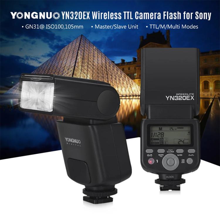Flash Speedlite TTL YONGNUO YN320EX para Sony, YN320EX For Sony