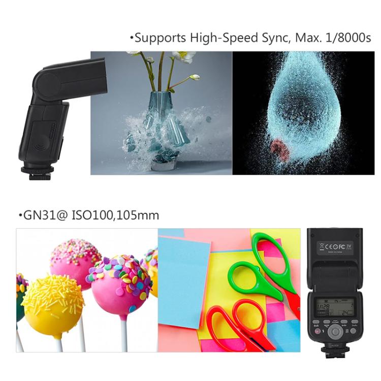 Flash Speedlite TTL YONGNUO YN320EX para Sony, YN320EX For Sony