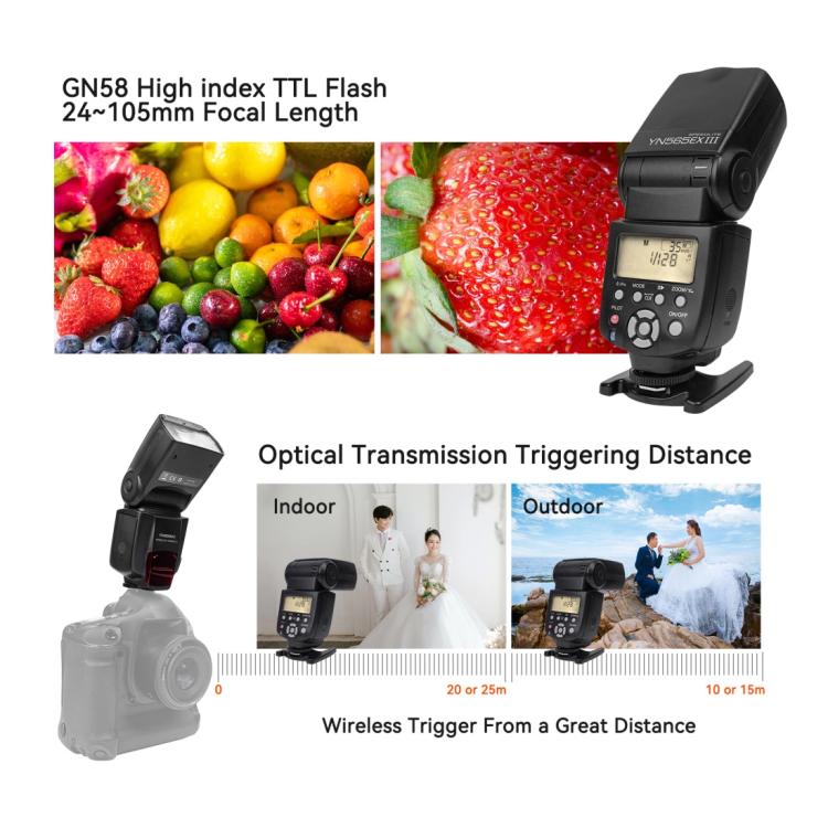 YONGNUO YN565EX III TTL Flash Speedlite para Canon, YN565EX III  For Canon