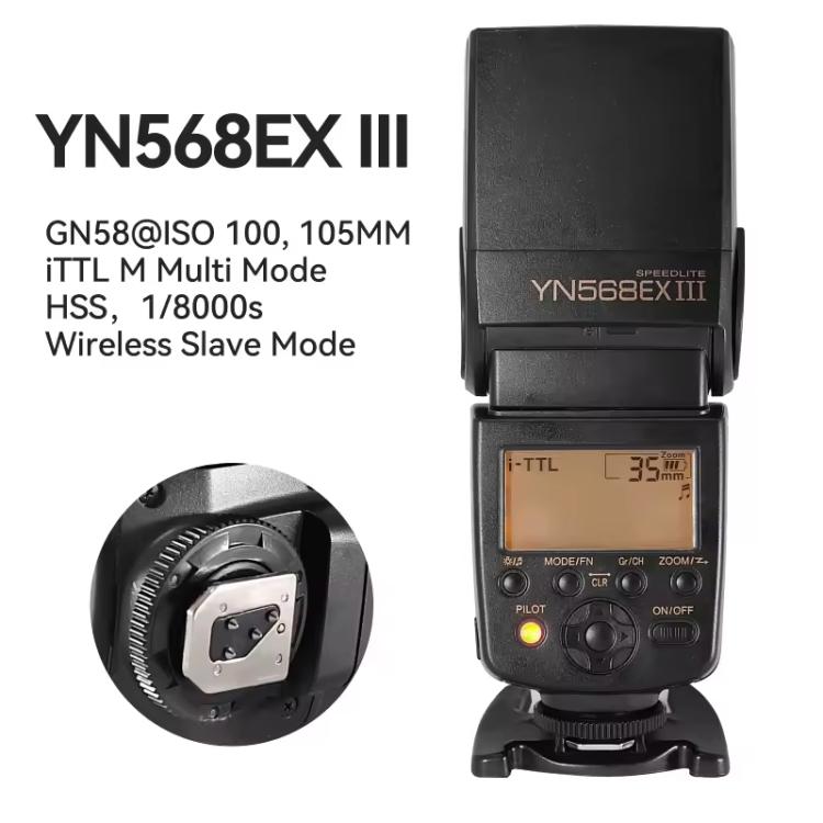 Flash inalámbrico YONGNUO YN568EX III Speedlite Maestro TTL Esclavo para Nikon, YN568EX III For Nikon