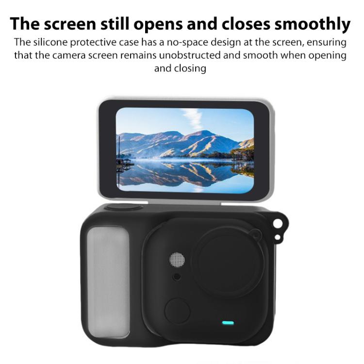 Funda protectora de silicona Ultra con correa para Insta360 Go, For Insta360 Go Ultra