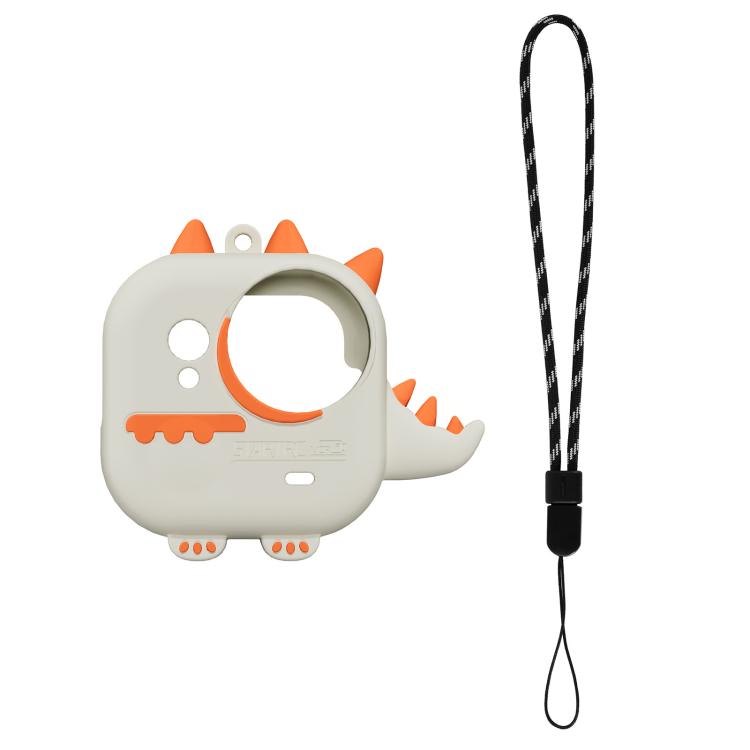 Funda protectora de silicona con diseño de dragón adorable para Insta360 GO Ultra STARTRC con cordón., For Insta360 GO Ultra