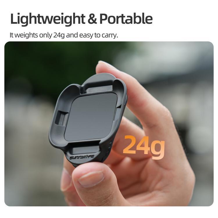 Clip magnético para mochila Sunnylife para cámara de acción Insta360 GO Ultra, soporte vertical-horizontal, For Insta360 GO Ultra Black