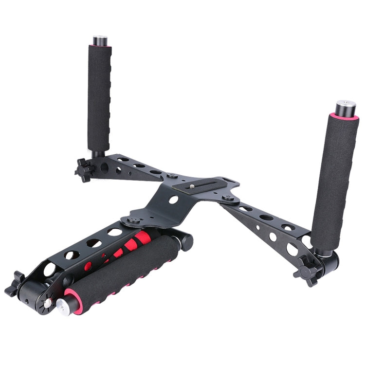 YELANGU D6-2 Rig I Asas multifuncionales Soporte de hombro para cámara para cámara DSLR/cámara de vídeo, D6-2 (Red)
