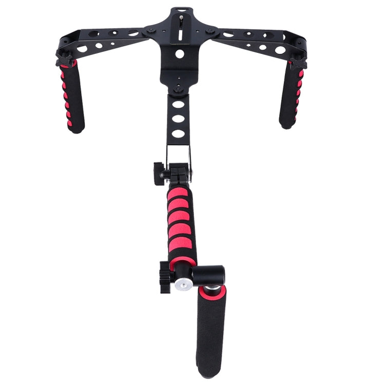 YELANGU D6-2 Rig I Asas multifuncionales Soporte de hombro para cámara para cámara DSLR/cámara de vídeo, D6-2 (Red)