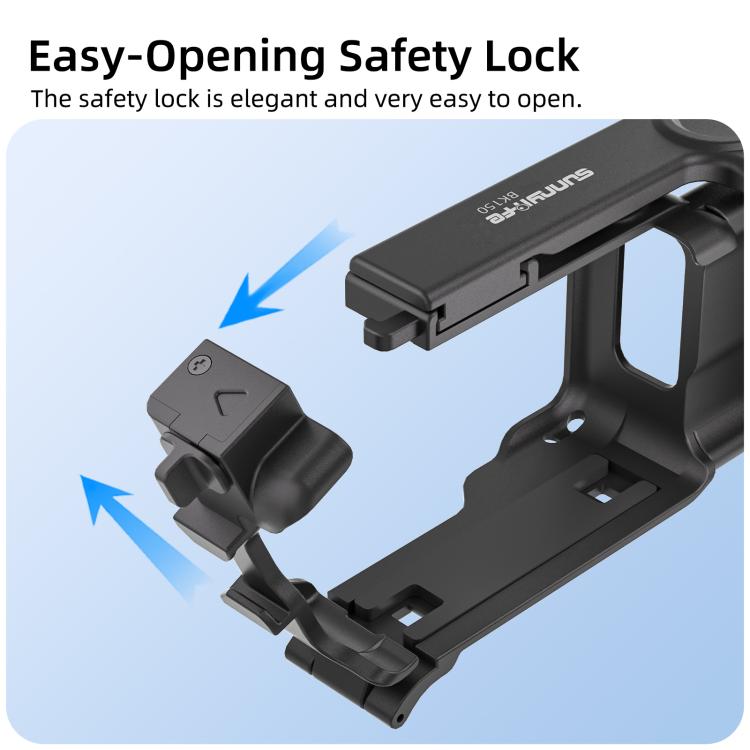 Empuñadura ergonómica de liberación rápida para fotografía callejera Insta360 GO Ultra Sunnylife, For Insta360 GO Ultra (Black), For Insta360 GO Ultra (White)