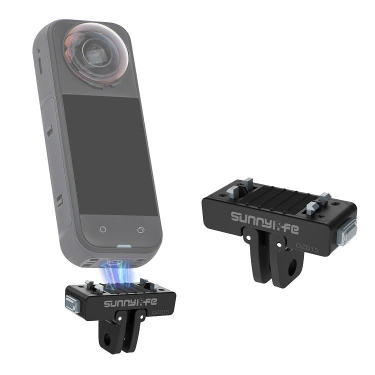 Adaptador magnético de liberación rápida Sunnylife para cámara de acción, soporte plegable para cámara Insta360 X5 / Ace / Ace Pro 2 / 1