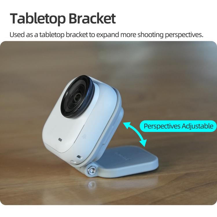 Base de soporte de escritorio magnético para Insta360 GO Ultra, For Insta360 GO Ultra Grey