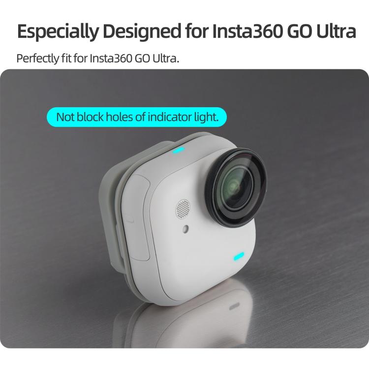 Base de soporte de escritorio magnético para Insta360 GO Ultra, For Insta360 GO Ultra Grey
