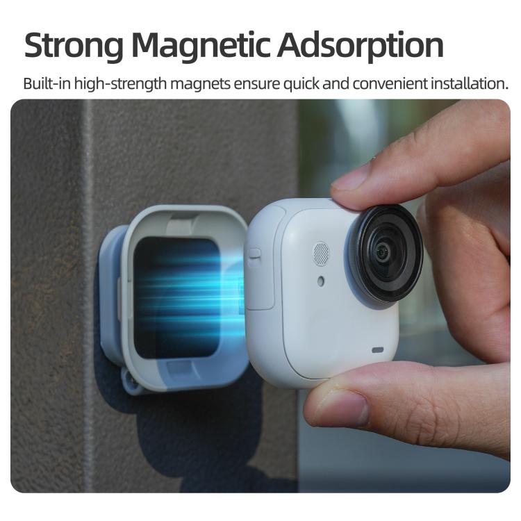 Base de soporte de escritorio magnético para Insta360 GO Ultra, For Insta360 GO Ultra Grey