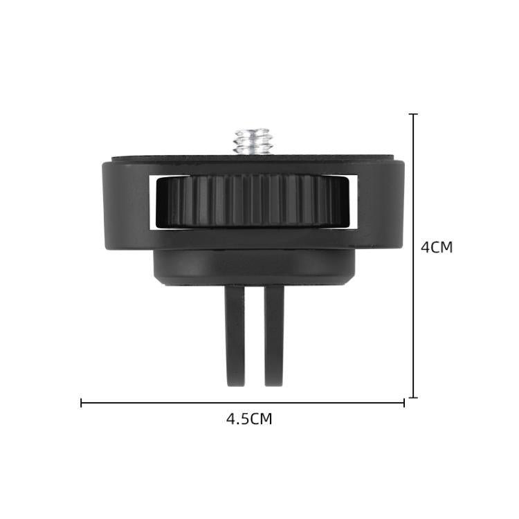 Adaptador de trípode para cámara de acción ABS ajustable con tornillo de 1/4 de pulgada, 1/4 inch Adapter