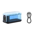 Caja de almacenamiento con cargador de batería de doble canal para Insta360 X4 Air y centro de carga con indicadores LED., For Insta360 X4 Air (Transparent)