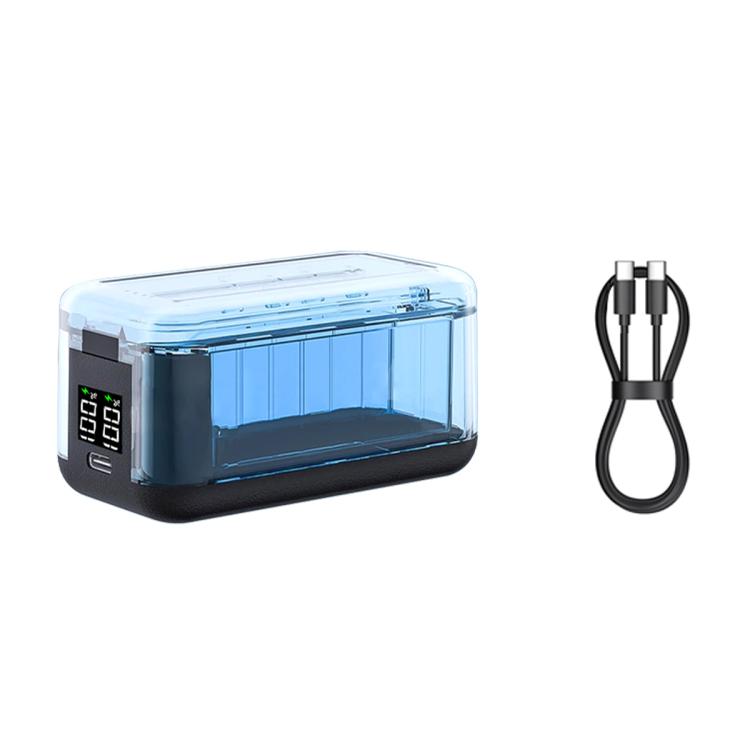 Caja de almacenamiento con cargador de batería de doble canal para Insta360 X4 Air y centro de carga con indicadores LED., For Insta360 X4 Air (Transparent)