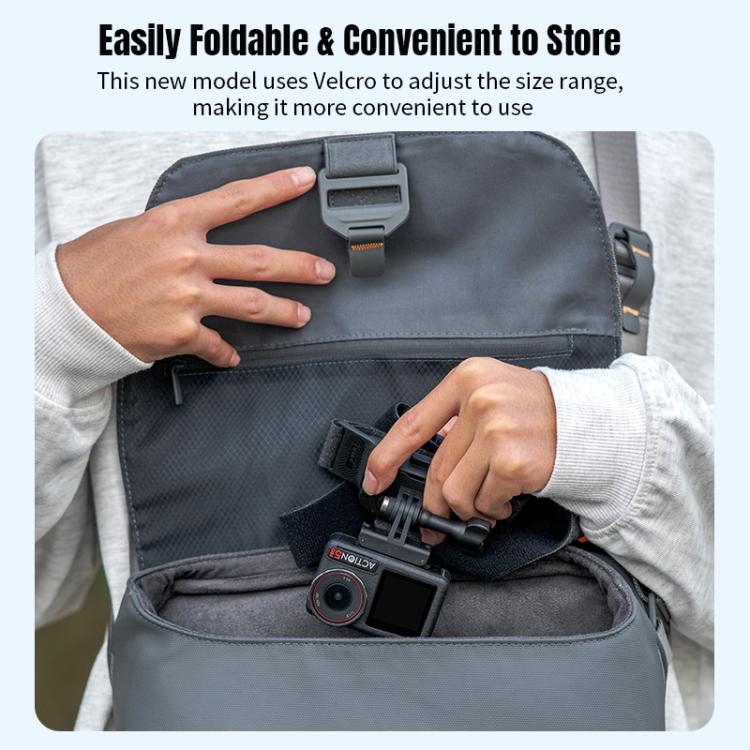 STARTRC Correa ajustable para la cabeza, magnética y ecológica, con soporte para vídeo POV, compatible con GoPro, Insta360, DJI Osmo Action y otras cámaras de acción., Magnetic Vlog POV Mount Belt