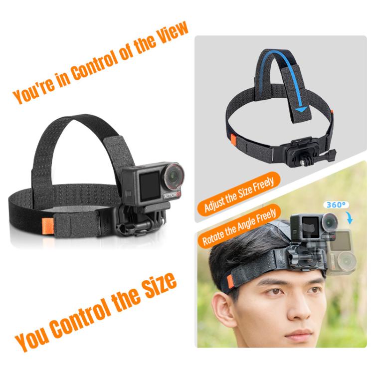 STARTRC Correa ajustable para la cabeza, magnética y ecológica, con soporte para vídeo POV, compatible con GoPro, Insta360, DJI Osmo Action y otras cámaras de acción., Magnetic Vlog POV Mount Belt