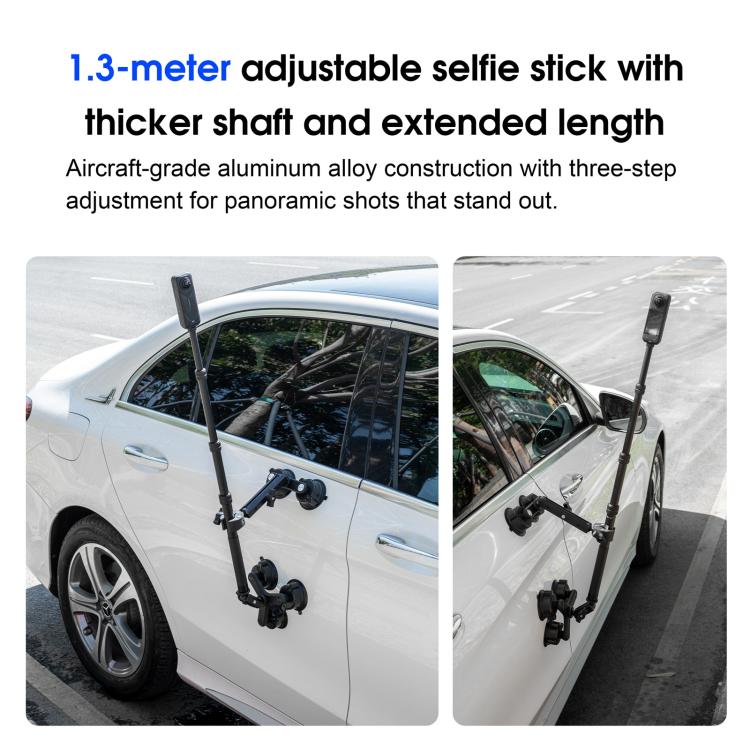 Juego de soportes para coche STARTRC con ventosa de dos patas y tres patas, con palo selfie.