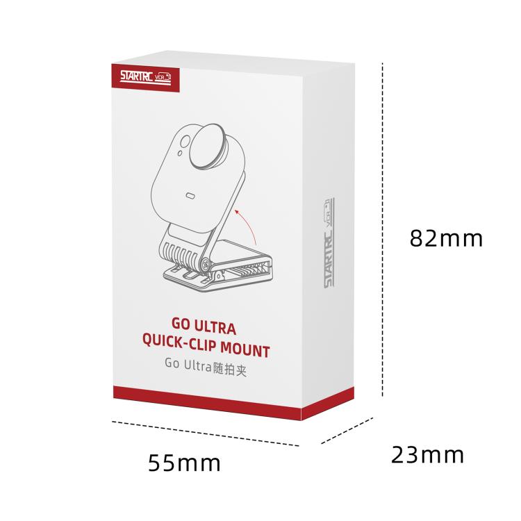 Clip magnético multiángulo para cámara Insta360 GO Ultra STARTRC con soporte y clip POV manos libres., Magnetic Clip