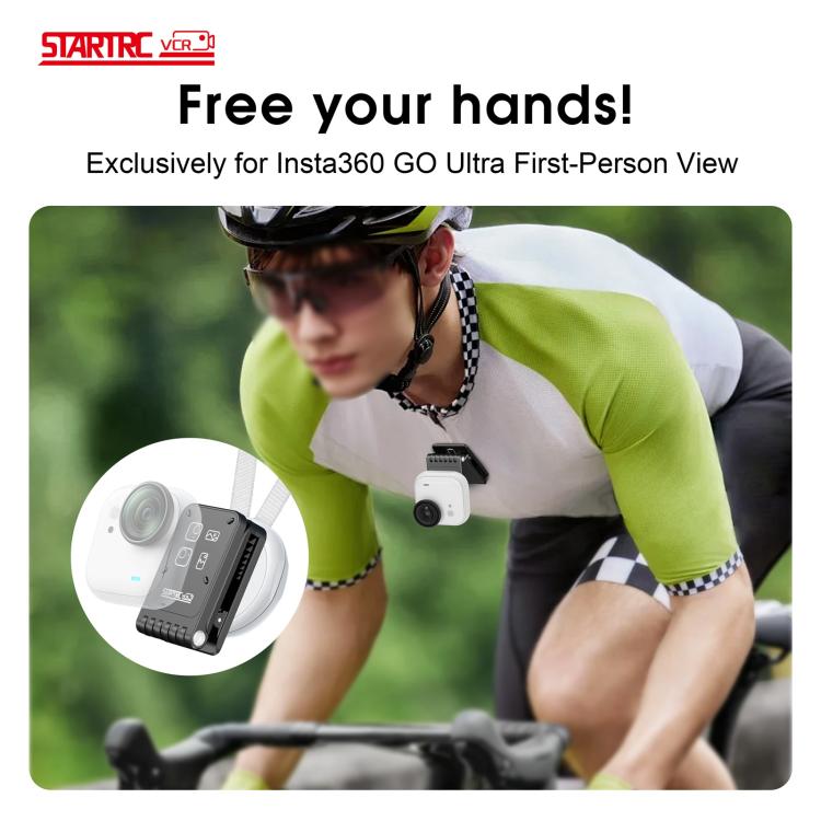 Clip magnético multiángulo para cámara Insta360 GO Ultra STARTRC con soporte y clip POV manos libres., Magnetic Clip