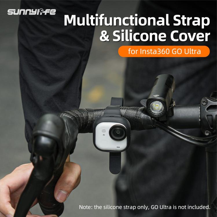 Correa de expansión Sunnylife para Insta360 GO Ultra, funda protectora de silicona, pulsera, mochila, bicicleta, collar para gato., For Insta360 GO Ultra