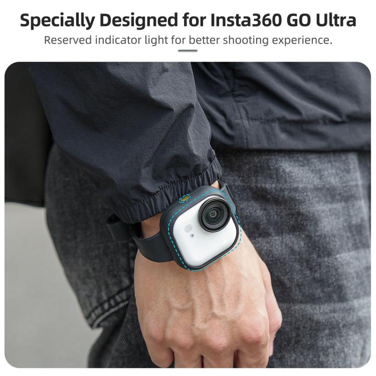 Correa de expansión Sunnylife para Insta360 GO Ultra, funda protectora de silicona, pulsera, mochila, bicicleta, collar para gato., For Insta360 GO Ultra