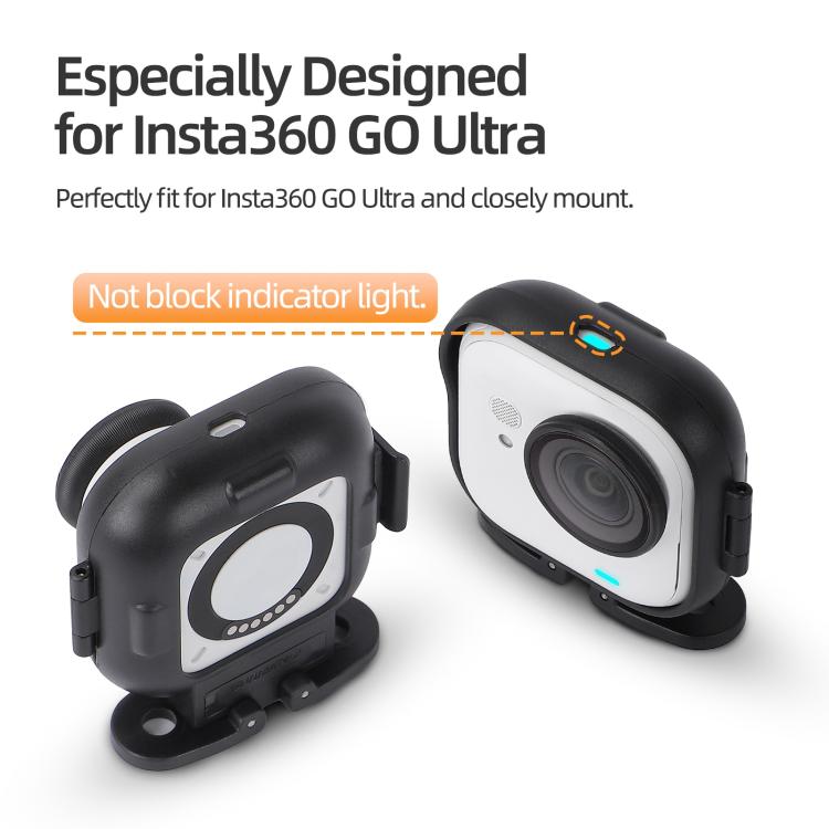 Adaptador vertical-horizontal plegable Sunnylife para Insta360 GO Ultra, soporte de montaje, marco protector, soportes de montaje, carcasa y cubierta., For Insta360 GO Ultra