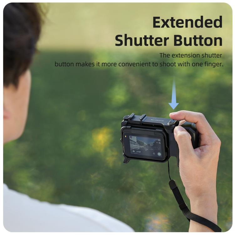 Empuñadura ergonómica Sunnylife para fotografía callejera con disparador de liberación rápida para Insta360 Ace Pro 2 / 1, For Insta360 Ace Pro 2 / 1
