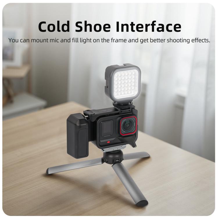 Empuñadura ergonómica Sunnylife para fotografía callejera con disparador de liberación rápida para Insta360 Ace Pro 2 / 1, For Insta360 Ace Pro 2 / 1