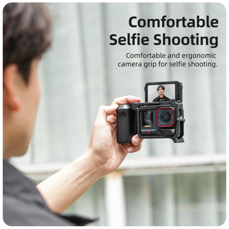 Empuñadura ergonómica Sunnylife para fotografía callejera con disparador de liberación rápida para Insta360 Ace Pro 2 / 1, For Insta360 Ace Pro 2 / 1