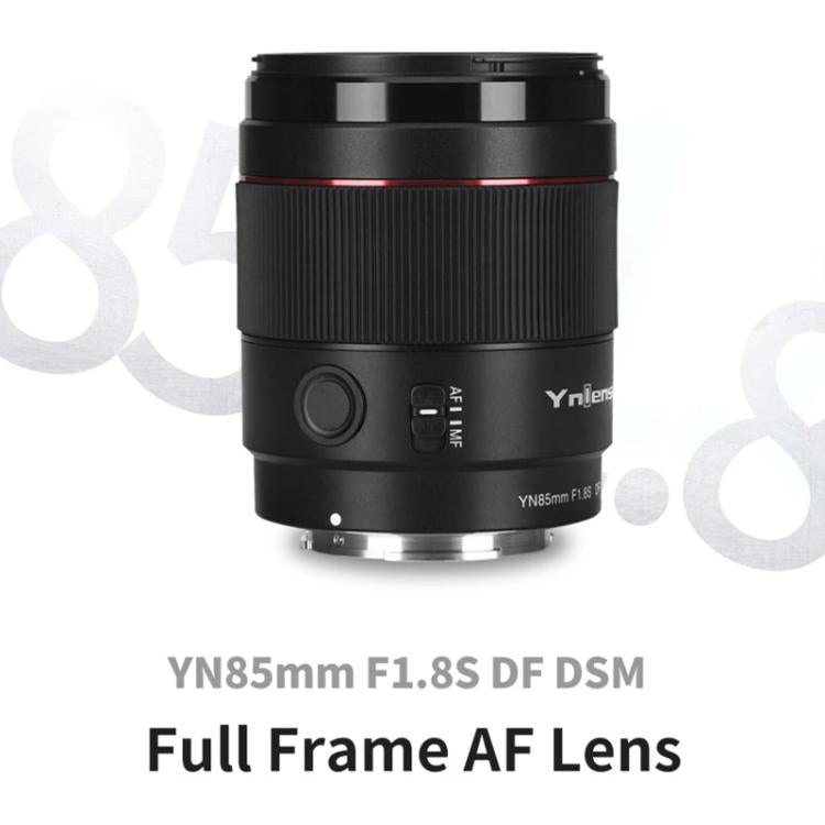 Objetivo fijo YONGNUO YN85MM F1.8S DSM para Sony ILCE-7M4 / ILCE-7SM3 con montura E y formato completo., YN85mm F1.8S