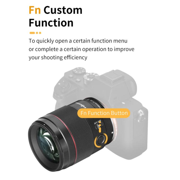 Objetivo fijo YONGNUO YN85MM F1.8S DSM para Sony ILCE-7M4 / ILCE-7SM3 con montura E y formato completo., YN85mm F1.8S