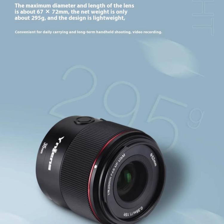 Objetivo fijo gran angular YONGNUO YN35mm F2S DF DSM para montura Sony E de fotograma completo., YN35mm F2S