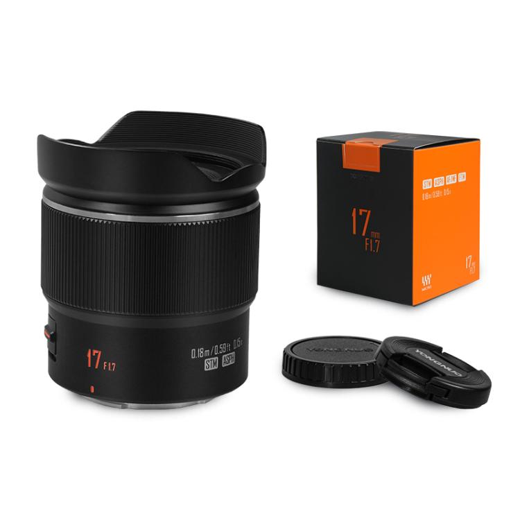 Objetivo YONGNUO YN17mm F1.7M con montura M4/3 para cámaras sin espejo, YN17mm F1.7M