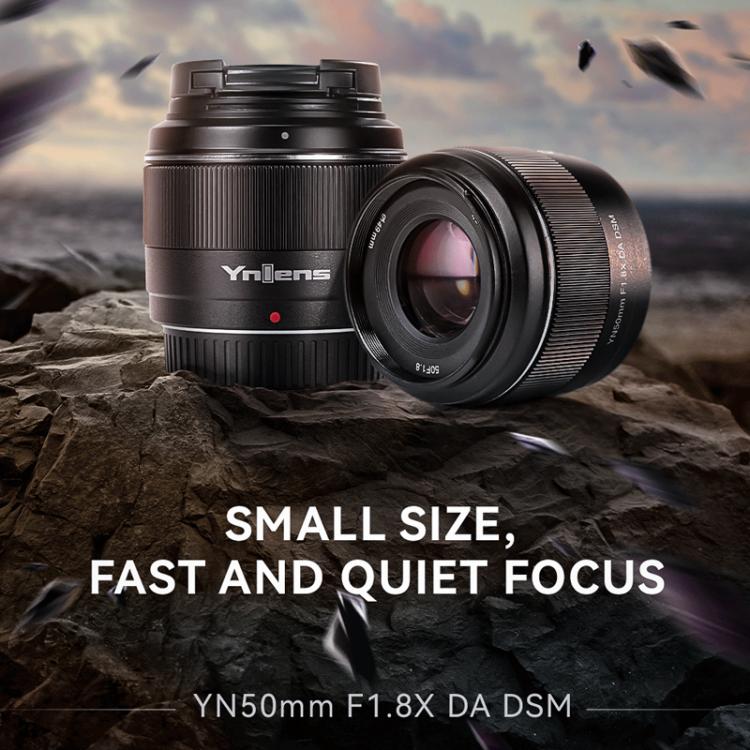 Objetivo fijo estándar YONGNUO YN50mm F1.8X DA DSM para cámaras sin espejo con montura X de FUJIFILM (formato APS-C)., YN50mm F1.8X DA DSM