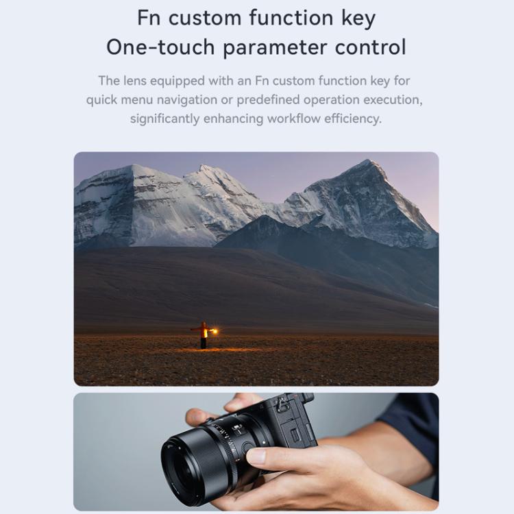 Objetivo YONGNUO YN56mm F1.4S DA DSM WL Pro para formato APS-C con control remoto para montura Sony E., YN56mm F1.4S DA DSM WL Pro