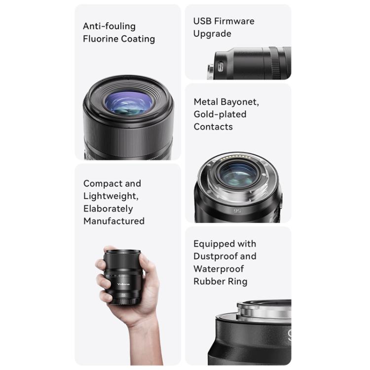 Objetivo YONGNUO YN56mm F1.4S DA DSM WL Pro para formato APS-C con control remoto para montura Sony E., YN56mm F1.4S DA DSM WL Pro