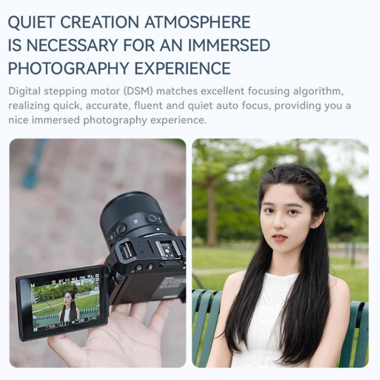 Objetivo YONGNUO YN35mm F1.8Z DA DSM WL para formato APS-C con montura Nikon Z, YN35mm F1.8Z DA DSM WL