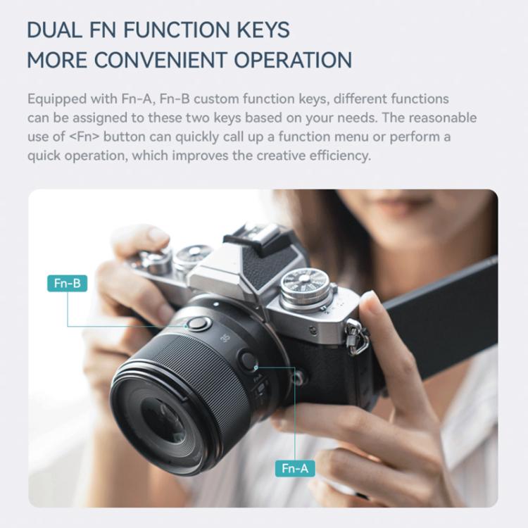 Objetivo YONGNUO YN35mm F1.8Z DA DSM WL para formato APS-C con montura Nikon Z, YN35mm F1.8Z DA DSM WL