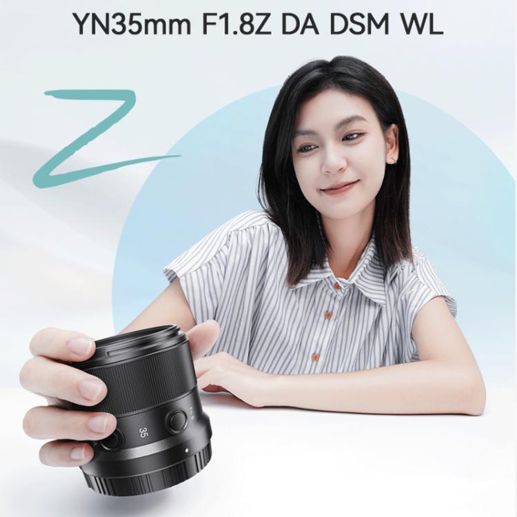 Objetivo YONGNUO YN35mm F1.8Z DA DSM WL para formato APS-C con montura Nikon Z, YN35mm F1.8Z DA DSM WL