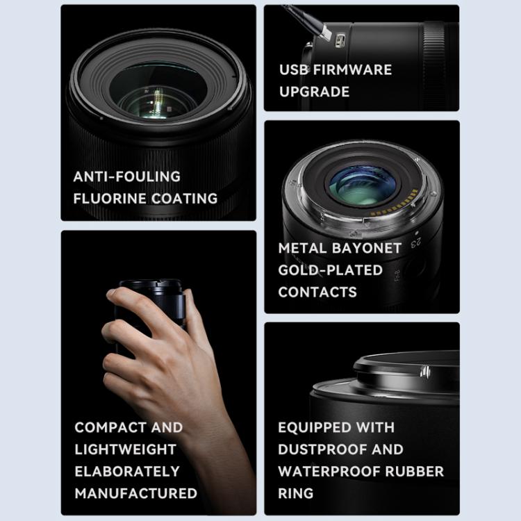 Objetivo YONGNUO YN23mm F1.4Z DA DSM WL Pro para formato APS-C con control remoto para montura Nikon Z, YN23mm F1.4Z DA DSM WL Pro