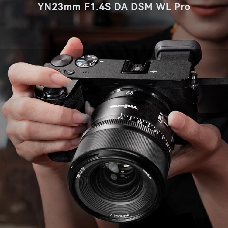 Objetivo YONGNUO YN23mm F1.4S DA DSM WL Pro para formato APS-C con control remoto para montura Sony E., YN23mm F1.4S DA DSM WL Pro