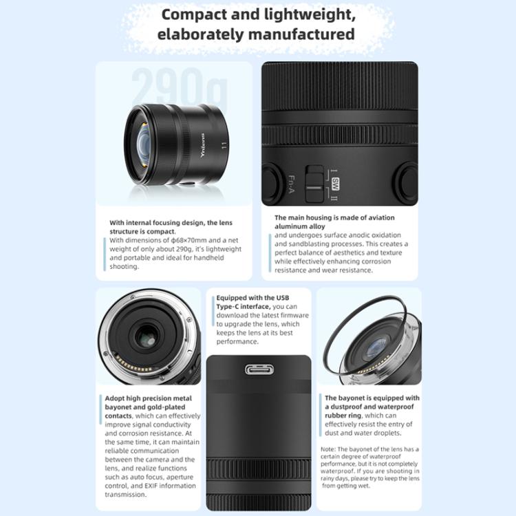 Objetivo ultra gran angular YONGNUO YN11mm F1.8Z DA DSM WL para formato APS-C con control remoto para montura Nikon Z., YN11mm F1.8Z DA DSM WL