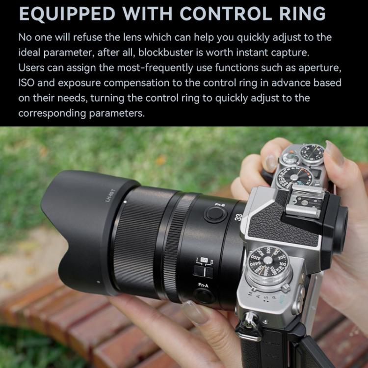 Objetivo YONGNUO YN33mm F1.4Z DA DSM WL Pro para formato APS-C con control remoto para montura Nikon Z, YN33mm F1.4Z DA DSM WL Pro