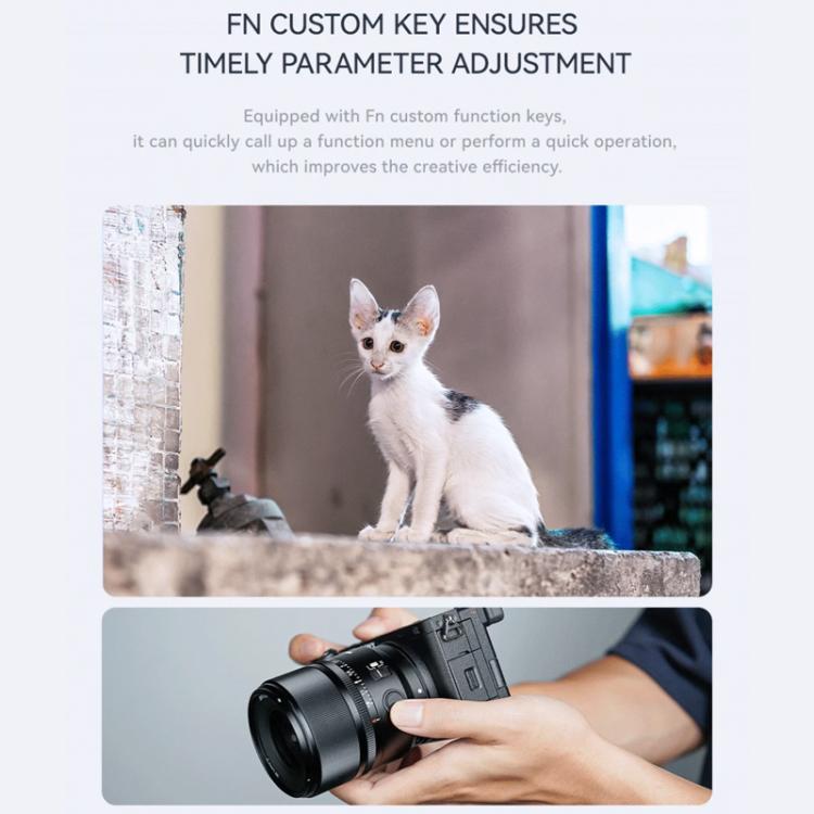 Objetivo YONGNUO YN33mm F1.4S DA DSM WL Pro para formato APS-C con control remoto para montura Sony E., YN33mm F1.4S DA DSM WL Pro