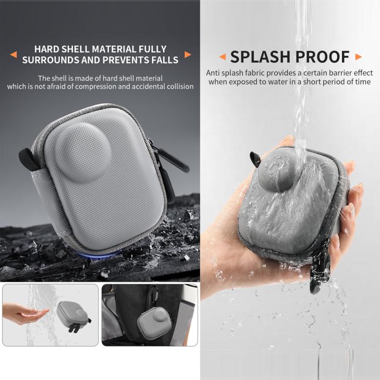 Bolsa de almacenamiento portátil de PU con textura de diamante para Insta360 GO Ultra STARTRC Mini, For Insta360 GO Ultra 1